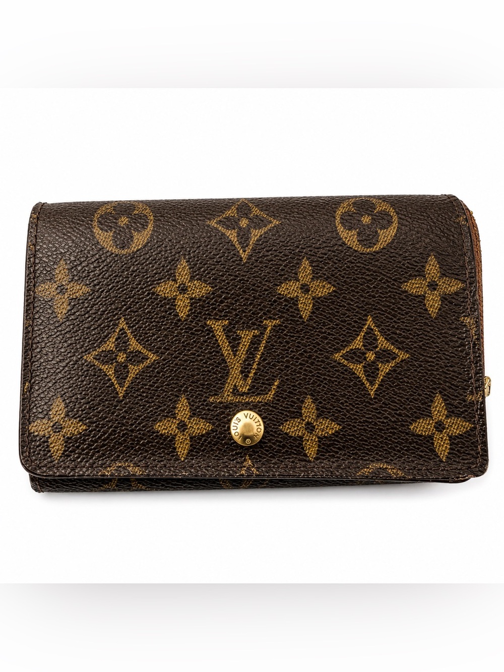 Louis Vuitton Monogram Porte Monet Bier Tresor Two fold Wallet